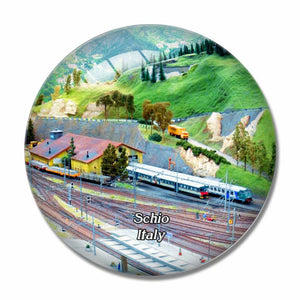 Italy Schio Museo dei Trenini 3D Fridge Magnet Crystal Glass