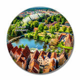 Germany Lubeck 3D Fridge Magnet Crystal Glass