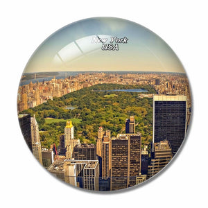 America USA Nyc New York Center Park 3D Fridge Magnet Crystal Glass