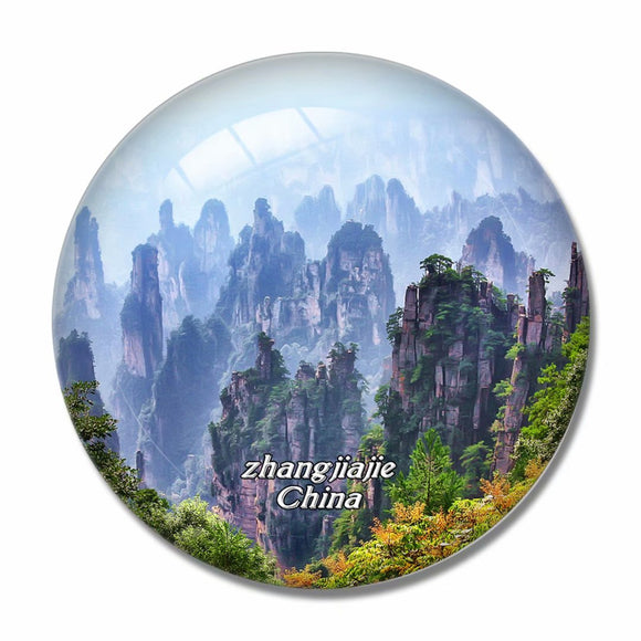 China zhangjiajie 3D Fridge Magnet Crystal Glass