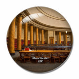 UK England John Rylands Library Manchester 3D Fridge Magnet Crystal Glass