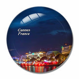 France Croisette Cannes 3D Fridge Magnet Crystal Glass