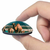 Oman Salalah Camel 3D Fridge Magnet Crystal Glass