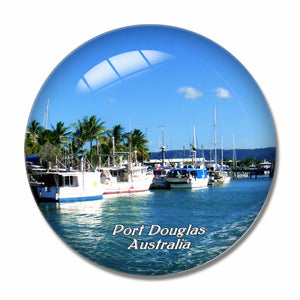 Australia Port Douglas 3D Fridge Magnet Crystal Glass