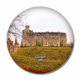 UK England Cardiff Castle 3D Fridge Magnet Crystal Glass