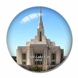 USA America Salt Lake  Church 3D Fridge Magnet Crystal Glass