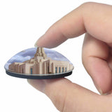 USA America Gilbert Church 3D Fridge Magnet Crystal Glass