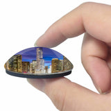 America USA Chicago Illinois River 3D Fridge Magnet Crystal Glass