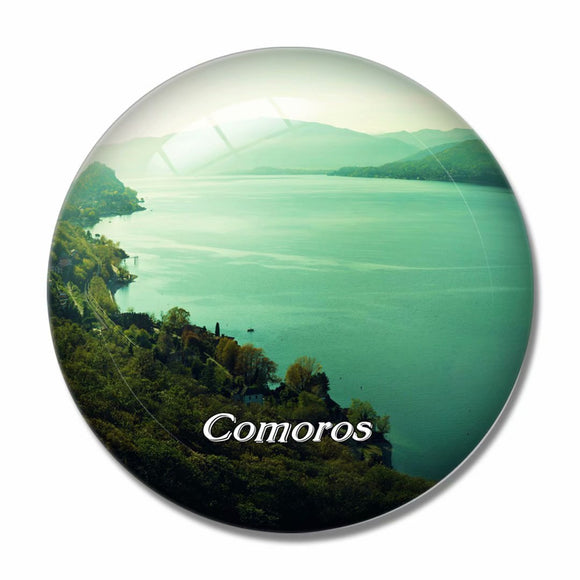 Comoros 3D Fridge Magnet Crystal Glass