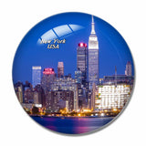 America USA Skyline New York 3D Fridge Magnet Crystal Glass