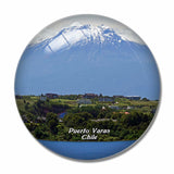 Chile Lago Llanquihue Puerto Varas 3D Fridge Magnet Crystal Glass