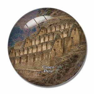 Ollantaytambo Cusco Peru 3D Fridge Magnet Crystal Glass