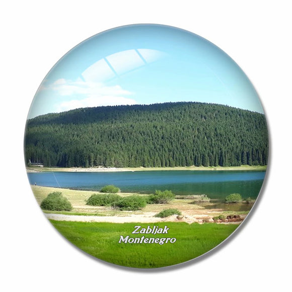 Montenegro Crno Lake Zabljak 3D Fridge Magnet Crystal Glass