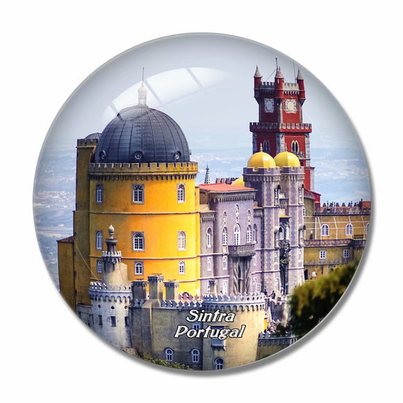 Portugal Park and National Palace of Pena Sintra 3D Fridge Magnet Crystal Glass