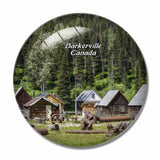 Canada Barkerville Gold Mine Town 3D Fridge Magnet Crystal Glass