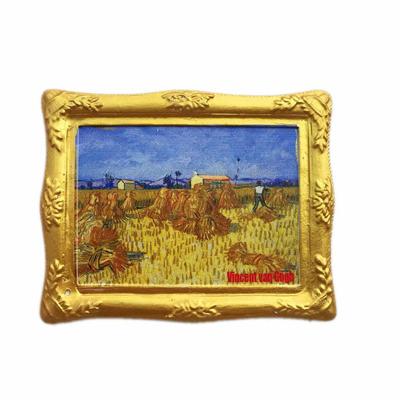 Van Gogh Wheatfield Netherlands Holland Fridge Magnet 3D Resin