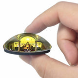 Costa Rica Cathedral of Alajuela 3D Fridge Magnet Crystal Glass