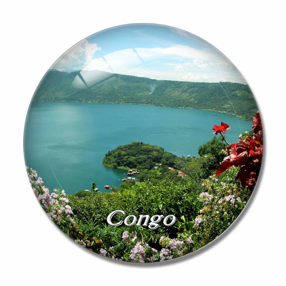 Congo 3D Fridge Magnet Crystal Glass