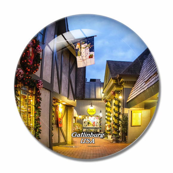 USA America Gatlinburg 3D Fridge Magnet Crystal Glass