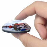 UK England Anstruther Cellardyke Harbour 3D Fridge Magnet Crystal Glass
