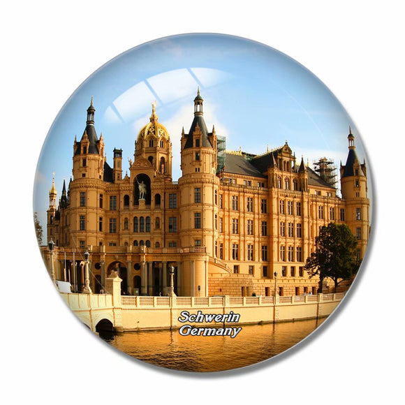 Schwerin Castle Germany 3D Fridge Magnet Crystal Glass