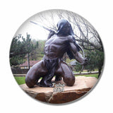 USA America Gilcrease Museum Tulsa 3D Fridge Magnet Crystal Glass