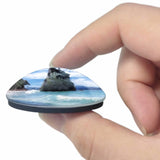 New Zealand Cathedral Cove 3D Fridge Magnet Crystal Glass