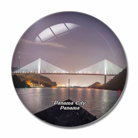 Centennial Bridge Panama Canal Panama 3D Fridge Magnet Crystal Glass