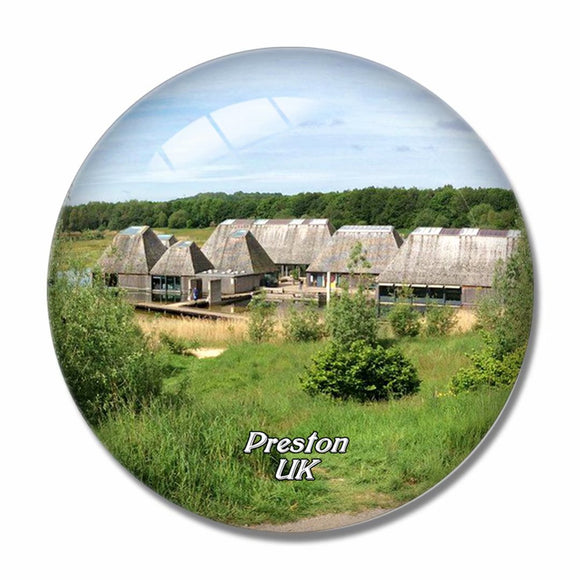 UK England Brockholes Nature Reserve Preston 3D Fridge Magnet Crystal Glass