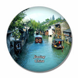 China Jiaxing Wuzhen 3D Fridge Magnet Crystal Glass