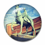 UK England Lady Godiva Statue Coventry 3D Fridge Magnet Crystal Glass