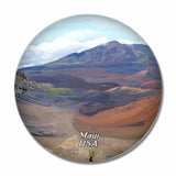USA America Haleakala National Park Maui Hawaii .png 3D Fridge Magnet Crystal Glass