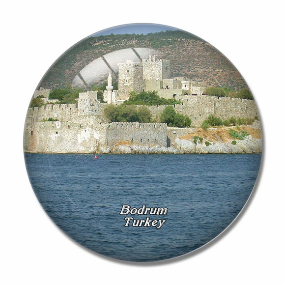 Turkey Castle of St. Peter Bodrum 3D Fridge Magnet Crystal Glass