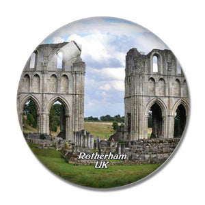 UK England Roche Abbey Rotherham 3D Fridge Magnet Crystal Glass