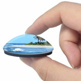 France Guadeloupe 3D Fridge Magnet Crystal Glass