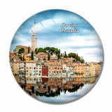 Croatia Old Town Rovinj 3D Fridge Magnet Crystal Glass