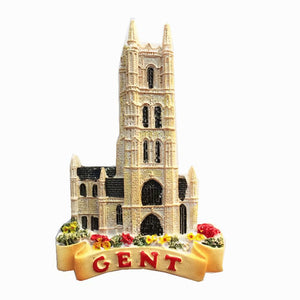 Gent Cathedral Belgium Fridge Magnet 3D Resin