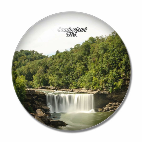 America USA Usa America Kentucky Waterfall Cumberland 3D Fridge Magnet Crystal Glass