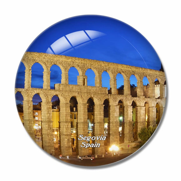 Spain Segovia aqueduct 3D Fridge Magnet Crystal Glass