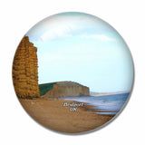 UK England Bridport Beach 3D Fridge Magnet Crystal Glass