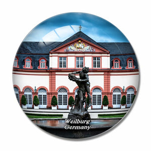 Germany Weilburg Castle 3D Fridge Magnet Crystal Glass