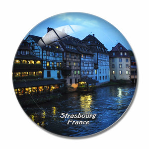 France Little France Strasbourg 3D Fridge Magnet Crystal Glass