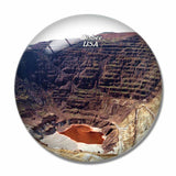USA America Bisbee Lavender Pit Arizona 3D Fridge Magnet Crystal Glass