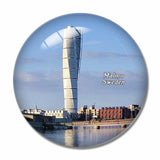 Sweden Turning Torso Malmo 3D Fridge Magnet Crystal Glass