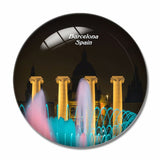 Spain The Magic Fountain Barcelona 3D Fridge Magnet Crystal Glass