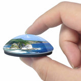 Northern Mariana USA Saipan Bird Island Beach 3D Fridge Magnet Crystal Glass