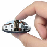 UK England Canterbury 3D Fridge Magnet Crystal Glass