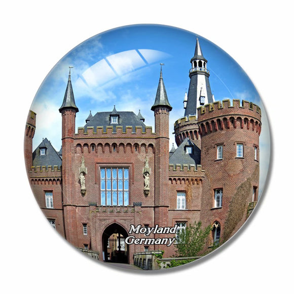 Germany Moyland Castle 3D Fridge Magnet Crystal Glass