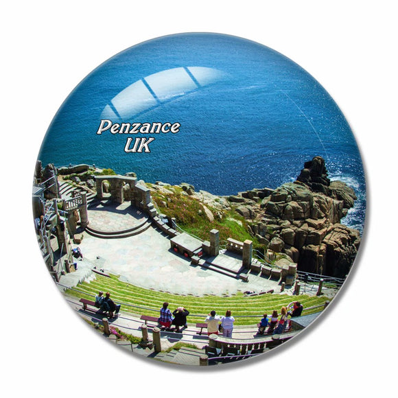 UK England Minack Theatre Penzance 3D Fridge Magnet Crystal Glass