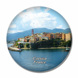 France Corsica 3D Fridge Magnet Crystal Glass